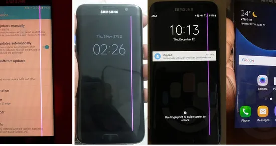 Samsung thừa nhận lỗi "đường kẻ màu hồng" trên Galaxy S7 edge