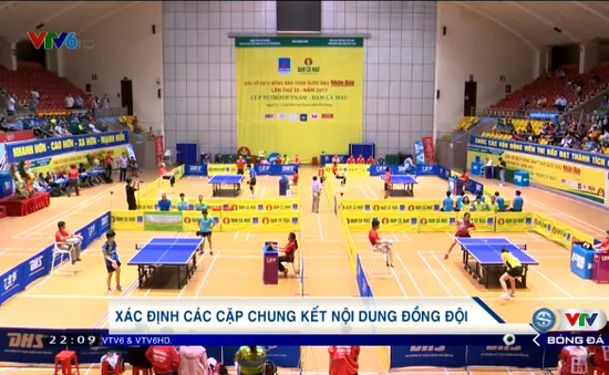 Xác định các cặp chung kết đồng đội Giải bóng bàn VĐQG 2017