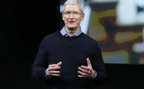 Tim Cook được nhận thêm 74% thưởng từ Apple trong năm 2017