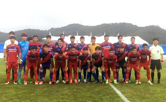 U22 Việt Nam ngược dòng thắng Busan FC 6-1 trước khi dự SEA Games 29