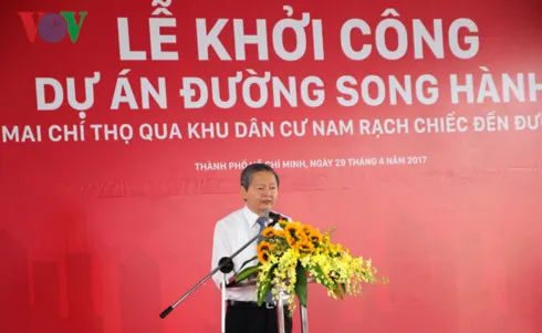 Khởi công đường song hành cao tốc Long Thành tại TP.HCM