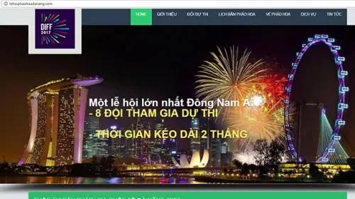 Đà Nẵng tố cáo website giả mạo BTC Festival pháo hoa quốc tế Đà Nẵng