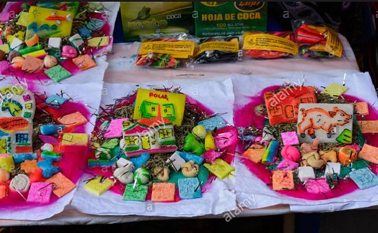 Phiên chợ may mắn đầu năm ở Bolivia