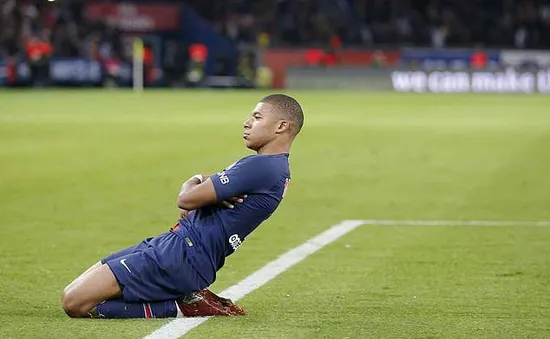 Mbappe tái hiện màn ăn mừng ở World Cup khi ghi 4 bàn trong 13 phút ở Ligue 1