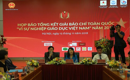 43 tác phẩm đạt Giải Báo chí toàn quốc “Vì sự nghiệp Giáo dục Việt Nam” năm 2018