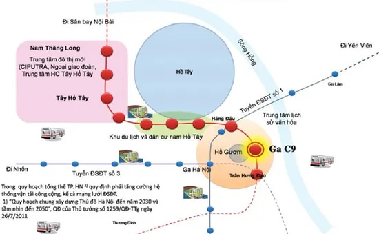Hà Nội công bố tổng thể mặt bằng ga C9