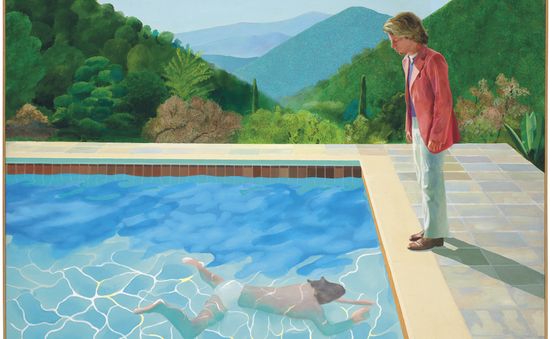 Mức giá kỷ lục cho bức tranh đương đại "Pool with Two Figures"