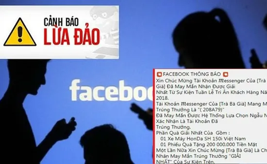 Nhận tin nhắn trúng thưởng qua Facebook, nhiều người bị lừa hàng chục triệu đồng