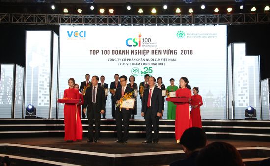 Vinh danh doanh nghiệp phát triển bền vững 2018