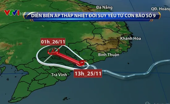 Bão số 9 suy yếu thành áp thấp nhiệt đới, tiếp tục gây mưa lớn ở TP.HCM