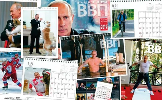 Bộ lịch in hình Tổng thống Putin 2019 “cháy hàng”' ở Nhật Bản