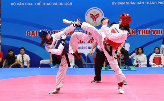 Môn Taekwondo Đại hội TTTQ 2018: TP.HCM chiếm ưu thế với 4 HCV