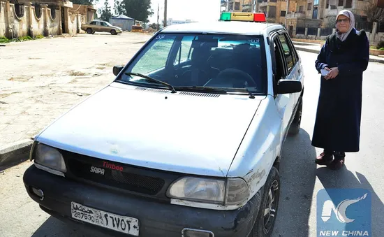 Nữ tài xế taxi tiên phong tại Aleppo, Syria