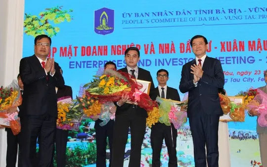 Trao giấy chứng nhận đầu tư năm mới 2018 tại Bà Rịa - Vũng Tàu