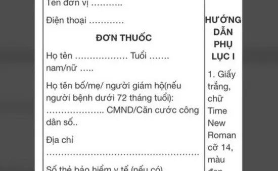 Bộ Y tế thông tin về việc đưa số chứng minh nhân dân vào đơn thuốc ngoại trú