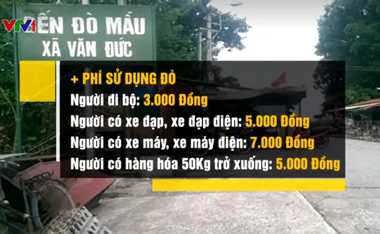 Hà Nội nâng mức giá sử dụng dịch vụ đò, phà