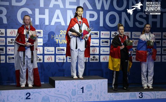 Kim Ngân lần thứ 2 vô địch Giải Taekwondo trẻ thế giới