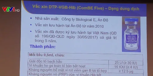 Vaccine 5 trong 1 ComBe Five của Ấn Độ sẽ thay thế Quinvaxem