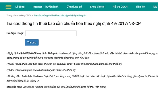 Đáng xem: Hướng dẫn cách kiểm tra số điện thoại có cần bổ sung ảnh chân dung hay không