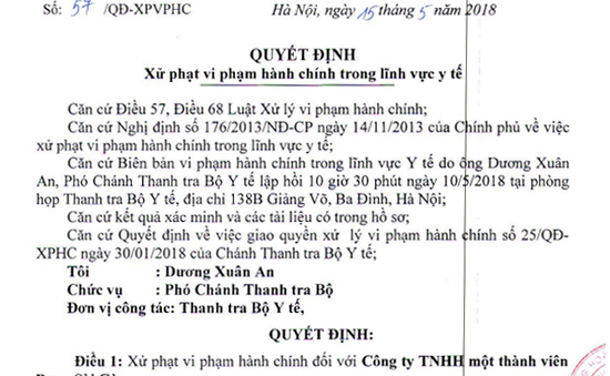 Bán thuốc cao hơn giá kê khai, một công ty bị buộc hoàn tiền cho khách