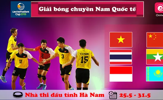 Thể thao TV tường thuật trực tiếp Giải bóng chuyền nam quốc tế Cúp LienVietPostBank 2018