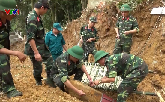 Yên Bái hủy nổ thành công quả bom nặng 150kg