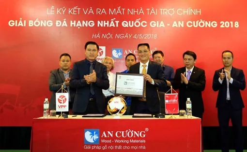 Ra mắt nhà tài trợ chính cho giải hạng Nhất Quốc gia 2018