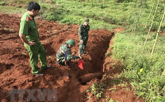 Đắk Nông hủy nổ an toàn 3 quả bom trọng lượng lớn