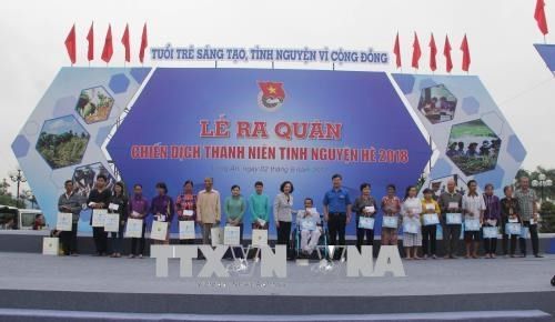 Long An: Hơn 2.000 thanh niên tham gia lễ ra quân chiến dịch Thanh niên tình nguyện hè