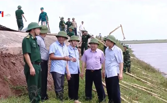 Kiểm tra đê xung yếu tại Nam Định và Thái Bình