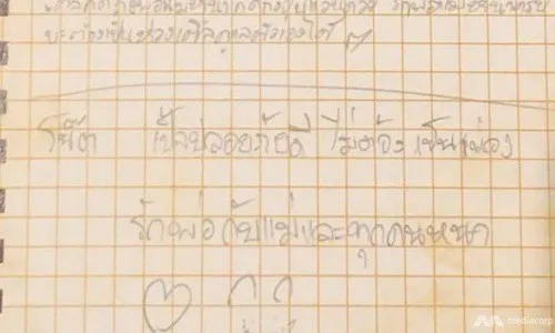Thái Lan: Đội bóng nhí bị mắc kẹt trong hang gửi thư trấn an cha mẹ