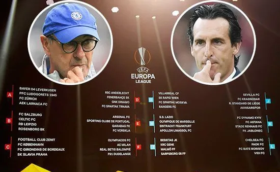 Bốc thăm Europa League: Chelsea, Arsenal dễ thở, Á quân Marseille gặp khó