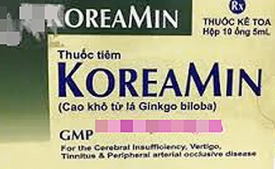 Không đạt tiêu chuẩn chất lượng, lô thuốc tiêm Koreamin bị thu hồi