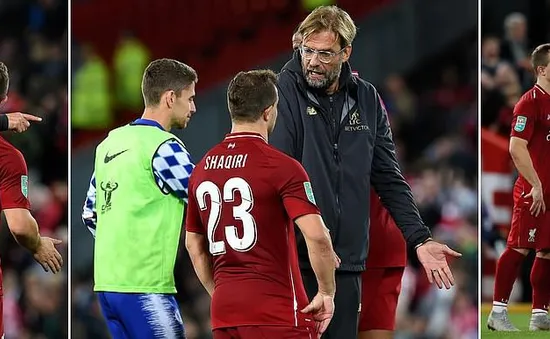 HLV Klopp phân trần về màn quát vào mặt Shaqiri sau trận thua Chelsea