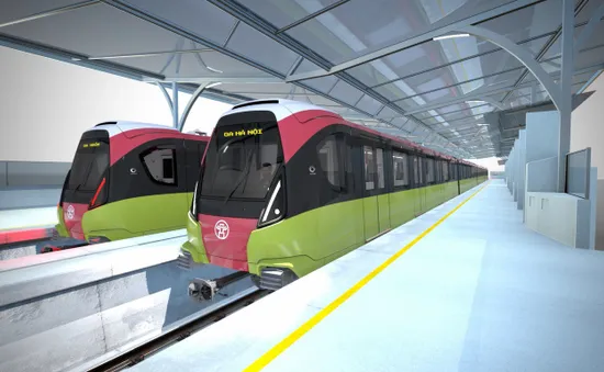 VIDEO: Đoàn tàu metro số 3 Nhổn – ga Hà Nội có thiết kế hiện đại, mang màu nông sản Việt