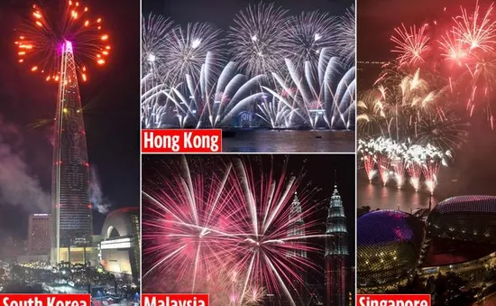 Hàng loạt hoạt động chào mừng năm mới 2018 tại châu Á