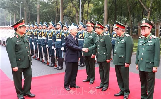 Tổng Bí thư, Chủ tịch nước Nguyễn Phú Trọng dự và phát biểu chỉ đạo tại Hội nghị quân chính toàn quân năm 2018