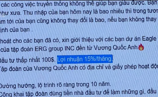 Bất thường doanh nghiệp ERG huy động vốn lãi suất “khủng” 180 %/năm