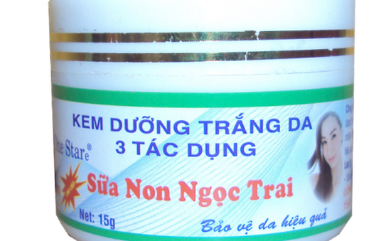 Đình chỉ lưu hành toàn quốc lô Kem dưỡng trắng da 3 tác dụng sữa non ngọc trai