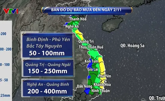 Cảnh báo mưa lớn ở Trung Bộ và Tây Nguyên sau bão số 5