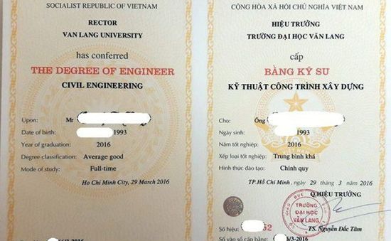 Sẽ bỏ phân loại chính quy hay tại chức trên bằng tốt nghiệp