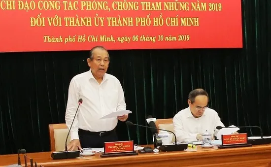 Họp về công tác phòng chống tham nhũng của TP.HCM năm 2019