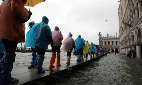 Thành phố Venice, Italy có thể "chìm" trong nước lũ