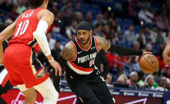 Carmelo Anthony ghi 10 điểm trong ngày trở lại NBA