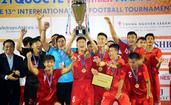 Vượt qua U21 Sinh viên Nhật Bản, U21 Tuyển chọn Việt Nam vô địch giải bóng đá U21 quốc tế 2019