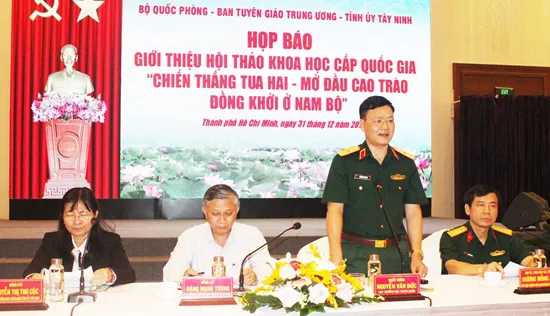 Họp báo về Hội thảo khoa học quốc gia Chiến thắng Tua Hai