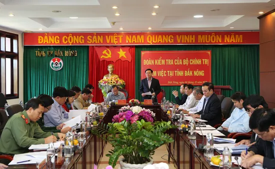 Phó Thủ tướng Vương Đình Huệ làm việc tại Đắk Nông