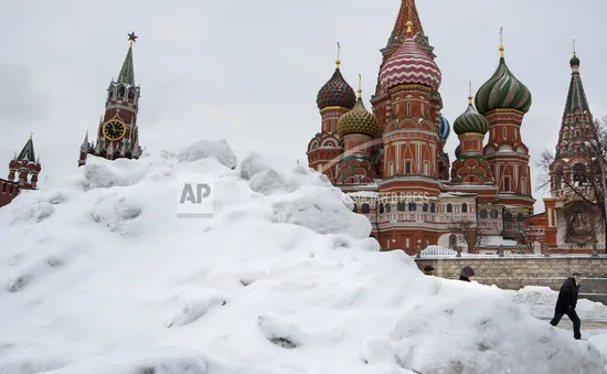 Bão tuyết mạnh tại Moscow, Nga