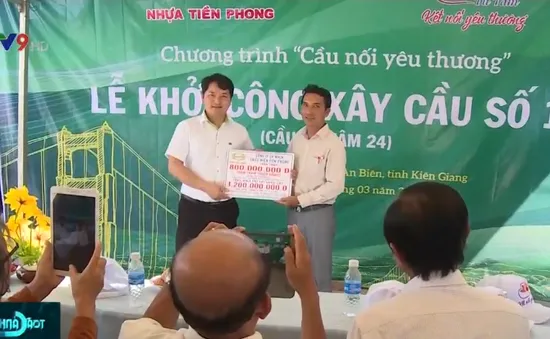 Quỹ Tấm lòng Việt - Đài THVN khởi công 2 cây cầu nông thôn ở Kiên Giang và Cà Mau
