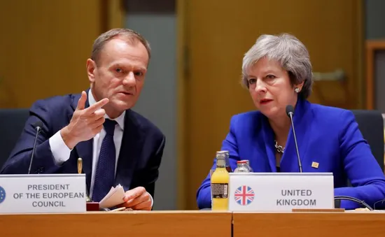 Chủ tịch Hội đồng châu Âu đề xuất EU lùi thời hạn Brexit 1 năm